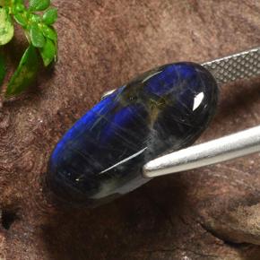 5.07克拉天然光谱石，椭圆形切割，不透明