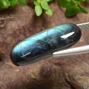 4.18克拉天然光谱石，椭圆形切割，不透明