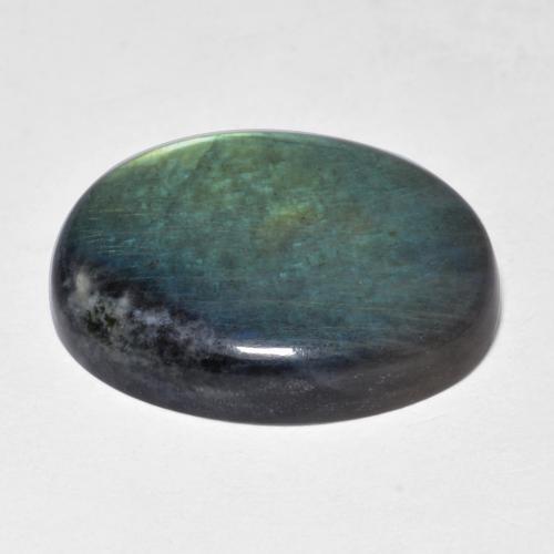 9.42克拉天然光谱石，椭圆形切割，不透明