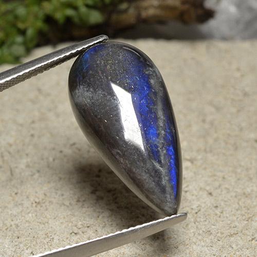 11.45克拉天然光谱石，梨形，不透明