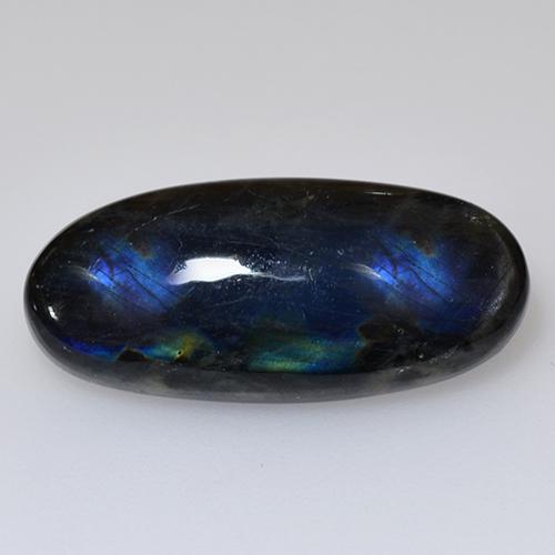 6.05克拉天然光谱石，椭圆形切割，不透明