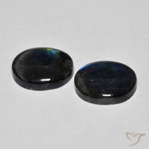 4.14克拉天然光谱石，椭圆形，不透明