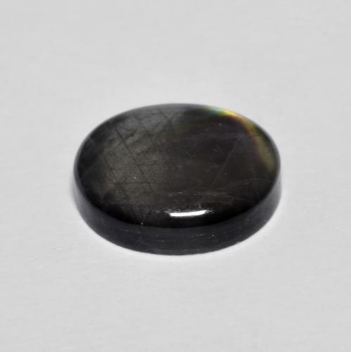 2.36克拉天然多色光谱拉长石，椭圆形切割，10.1×8.3毫米，不透明