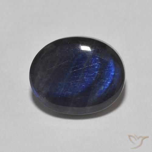 2.25克拉天然光谱石，椭圆形，不透明