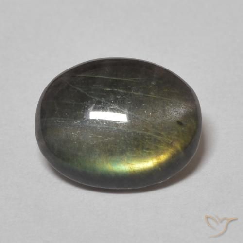 1.37ct 天然 彩色 光谱仪, 椭圆形, 不透明