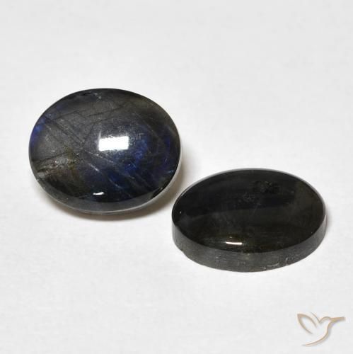 4.16克拉天然光谱石，椭圆形，不透明