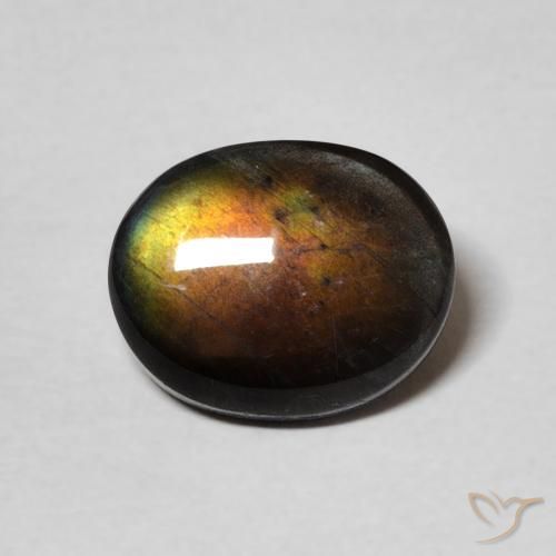 2.17ct 天然 彩色 光谱仪, 椭圆形, 不透明