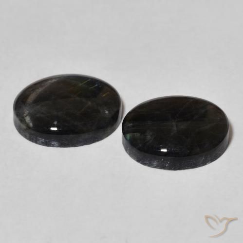 4.18克拉天然光谱石，椭圆形，不透明