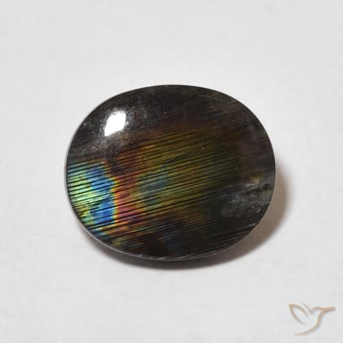 2.00ct 天然 彩色 光谱石, 椭圆形, 不透明