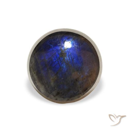 1.43ct 天然 彩色 光谱石, 圆形的, 不透明