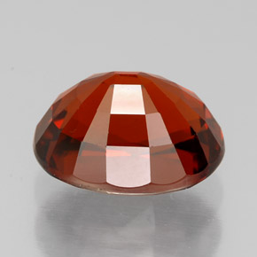 5.72克拉天然红色锰铝榴石，椭圆形切割，10.8×8.5毫米，VVS-VS