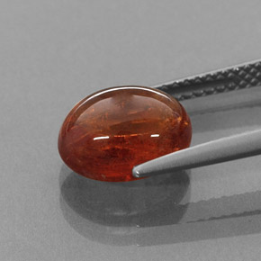 4.73克拉天然锰铝榴石纱，透明，透明/半透明