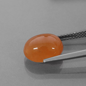 6.54克拉天然锰铝榴石纱，透明，透明/半透明