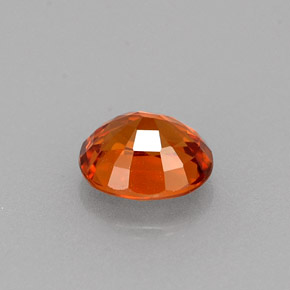 0.88克拉天然橙色锰铝榴石，椭圆形切割，5.8×5毫米，VVS-VS