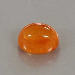 3.98克拉天然橙色锰铝榴石，透明，9×7毫米，透明/半透明