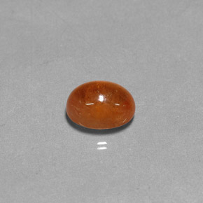 2.37克拉天然橙色锰铝榴石，透明，8×6毫米，透明/半透明