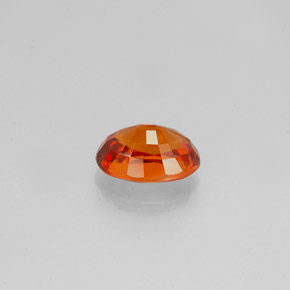 0.98克拉天然橙色锰铝榴石，椭圆形切割，6.5×4.7毫米，VVS-VS