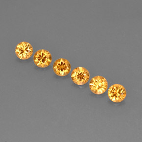 克拉天然锰铝榴石纱，圆形切割，VVS-VS