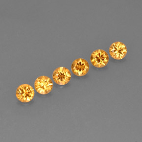 克拉天然锰铝榴石纱，圆形切割，VVS-VS