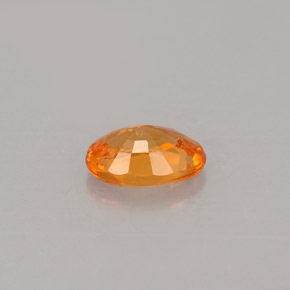 0.60克拉天然橙色锰铝榴石，椭圆形切割，6×4.1毫米，VS-SI