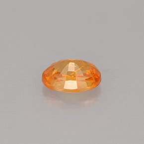 0.73克拉天然橙色锰铝榴石，椭圆形切割，5.9×4.2毫米，VS-SI