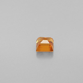 0.33克拉天然橙色锰铝榴石，方形，3.5×3.5毫米，VS
