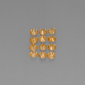 克拉天然锰铝榴石纱，圆形切割，VVS-VS