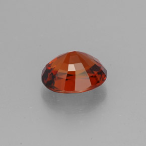 2.43克拉天然橙色锰铝榴石，椭圆形切割，8.3×6.8毫米，VVS-VS