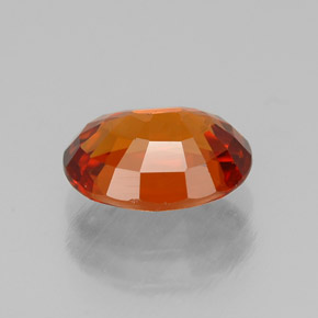 1.80克拉天然橙色锰铝榴石，椭圆形切割，8.1×6.1毫米，VVS-VS