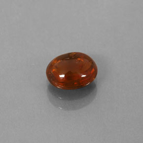 0.86克拉天然橙色锰铝榴石，透明，6.2×5.1毫米，透明/半透明