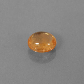 0.86克拉天然橙色锰铝榴石，透明，5.9×5毫米，透明/半透明