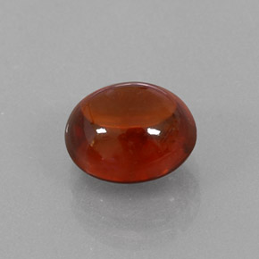 4.00克拉天然橙色锰铝榴石，透明，8.8×7.8毫米，透明/半透明