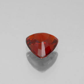 1.37克拉天然红色锰铝榴石，三角形，6.7×6.6毫米，VVS