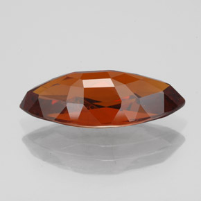 4.97克拉天然红色锰铝榴石，马眼形，15.9×7.1毫米，SI