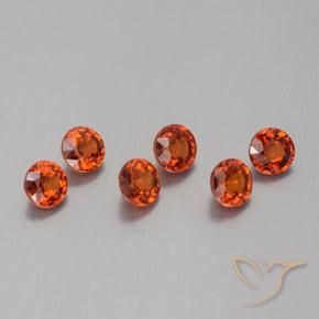2.48克拉天然锰铝榴石纱，圆形的，VVS-VS