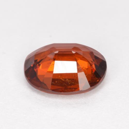 1.20克拉天然橙色锰铝榴石，椭圆形切割，6.9×6毫米，VS