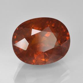 7.90克拉天然橙色锰铝榴石，椭圆形切割，12.1×9.7毫米，VS-SI