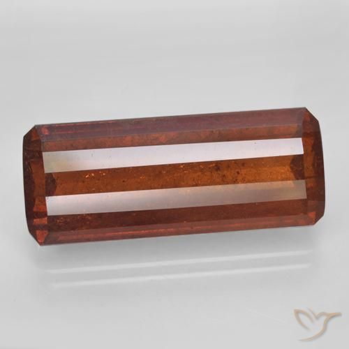 13.99克拉天然锰铝榴石纱，祖母绿式切割，SI