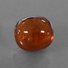 4.09克拉天然橙色锰铝榴石，椭圆形切割，9.3×8.3毫米，半透明