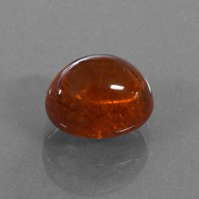 4.16克拉天然橙色锰铝榴石，椭圆形切割，8.8×6.9毫米，半透明