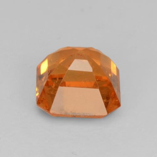 0.95克拉天然橙色锰铝榴石，祖母绿式切割，5.1×5毫米，VS-SI