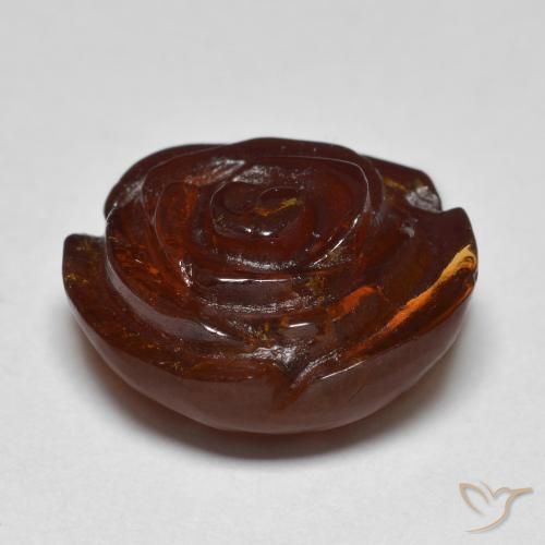 17.78克拉天然锰铝榴石纱，花形切割，半透明