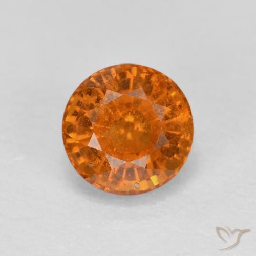 0.56ct 天然 土橙 锰铝榴石纱, 圆形的, VS-SI