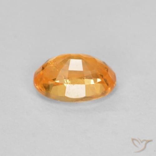 0.59克拉天然锰铝榴石纱，椭圆形，VS-SI