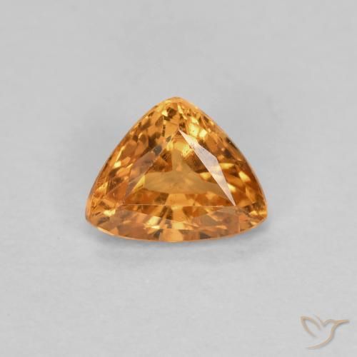 0.44ct 天然 深橙色 锰铝榴石纱, 胖三角形, VS-SI