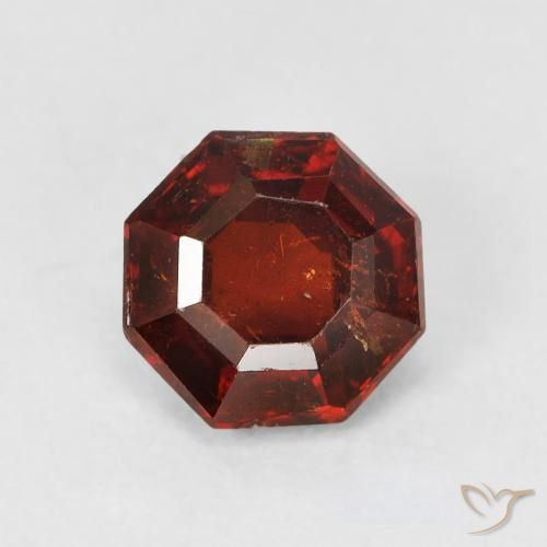 1.33ct 天然 桑格利亚红 锰铝榴石纱, 祖母绿式切割, SI