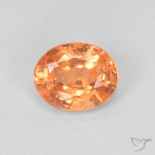 0.54ct 天然 中橙 锰铝榴石纱, 椭圆形, VS