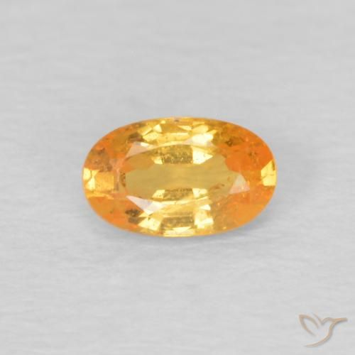 0.32ct 天然 中橙 锰铝榴石纱, 椭圆形, VS
