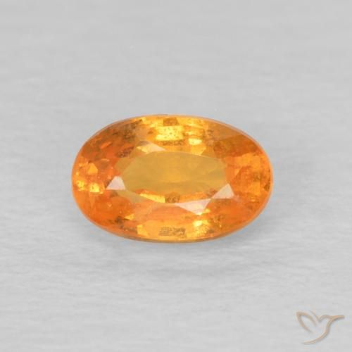 0.46ct 天然 中橙 锰铝榴石纱, 椭圆形, VS