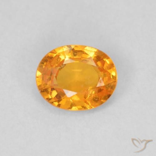 0.48ct 天然 蜜橙色 锰铝榴石纱, 椭圆形, VS